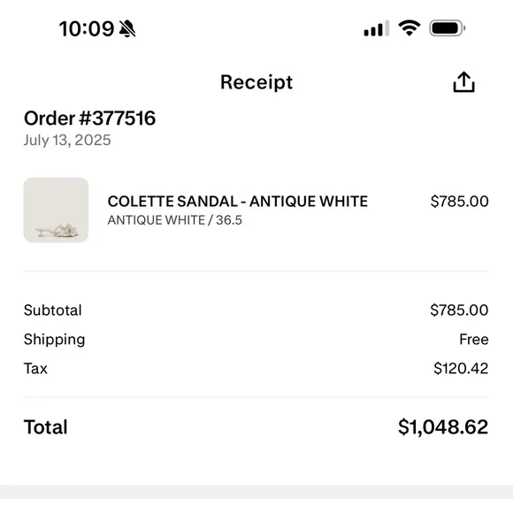 CULT GAIA Colette Sandal in Antique White - Picture 7 of 7